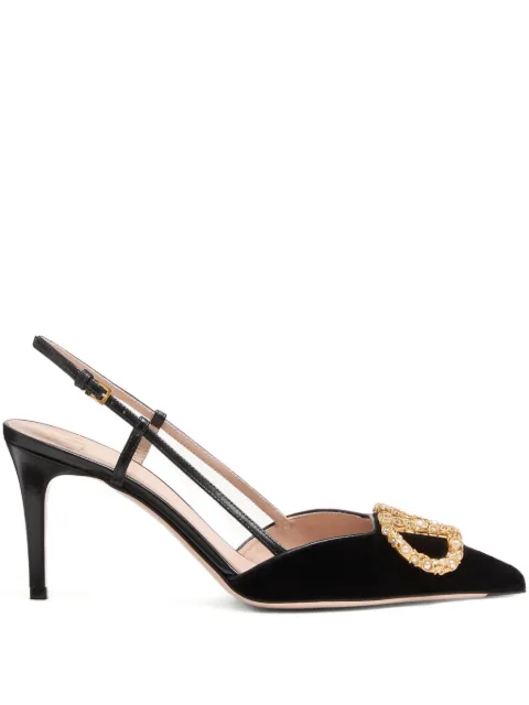 Valentino Garavani slingback satin pumps