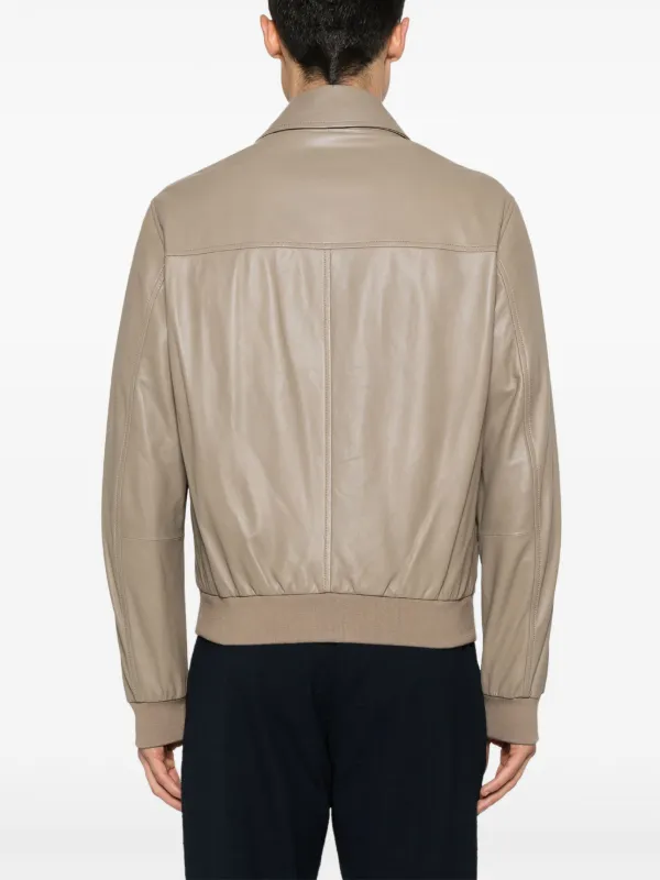 Emporio Armani Leather Jacket | Brown | FARFETCH Emporio Armani Leather Jacket | Brown | FARFETCH