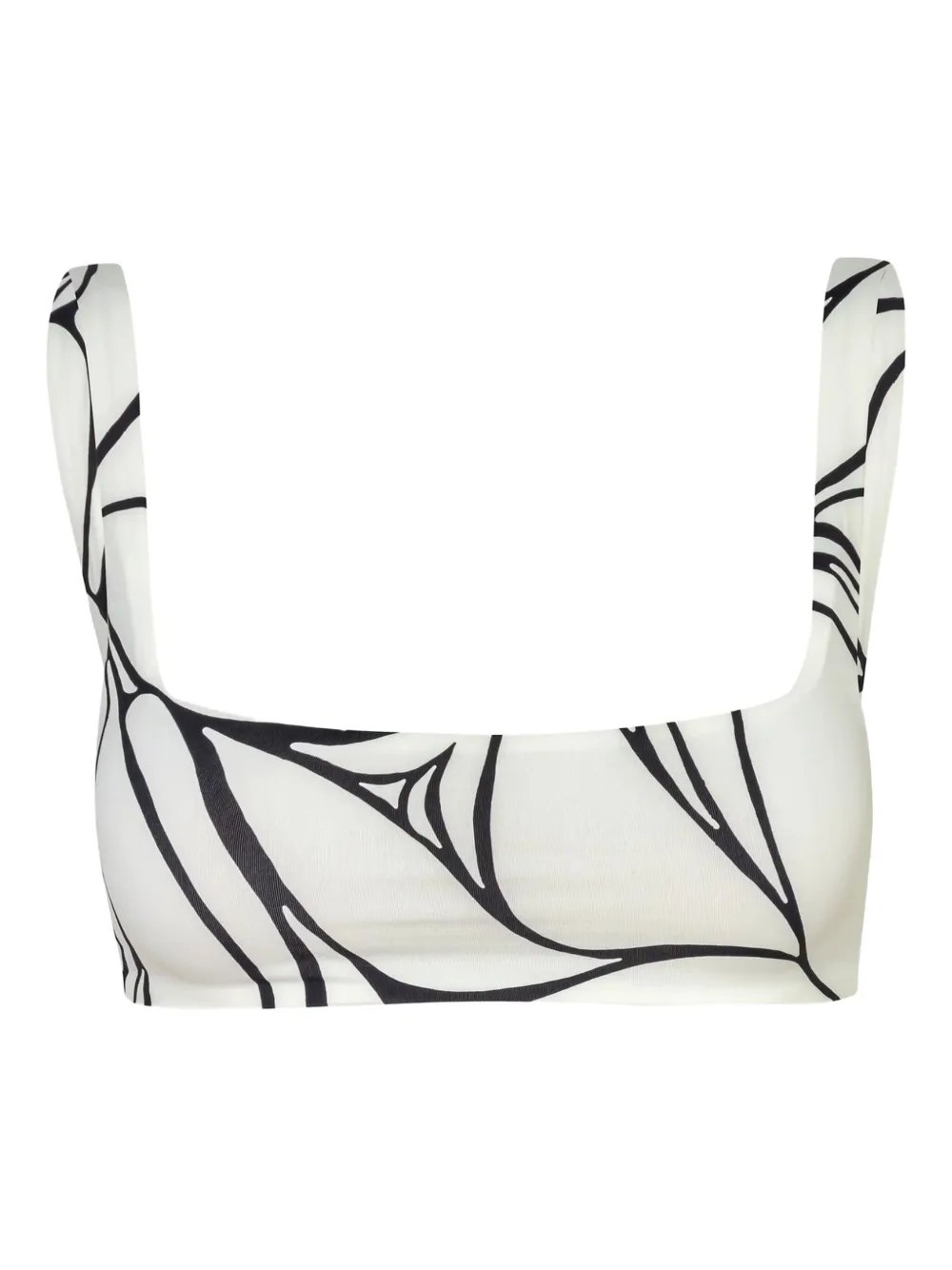 Cala de la Cruz Francesca printed bikini top | White | Image 1