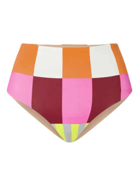 Cala de la Cruz Elisa chequered bikini bottom