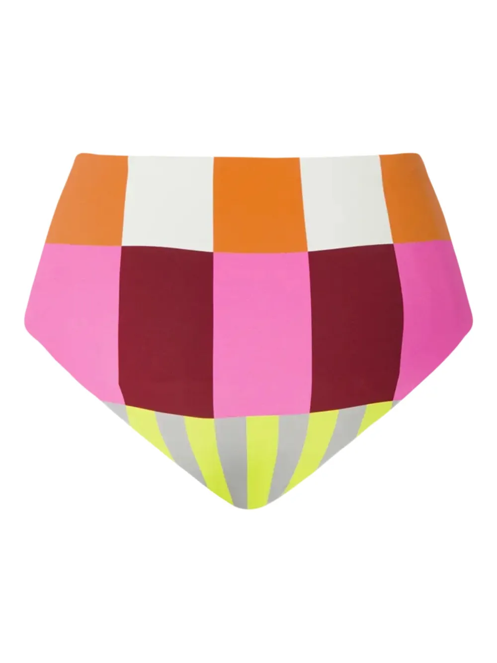 Cala De La Cruz Elisa Chequered Bikini Bottom In Multi
