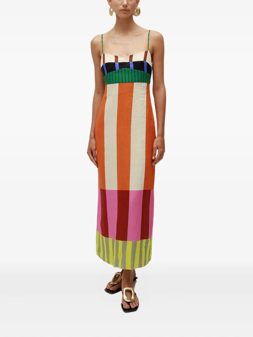 Cala de la Cruz Paloma maxi-jurk - Oranje