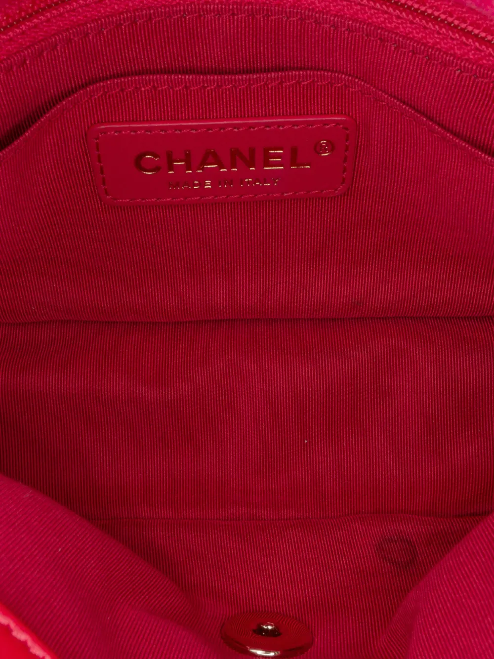 Pre-owned Chanel 2020 Mini Square Classic Velvet Pearl Crush Single Flap Crossbody Bag In Pink
