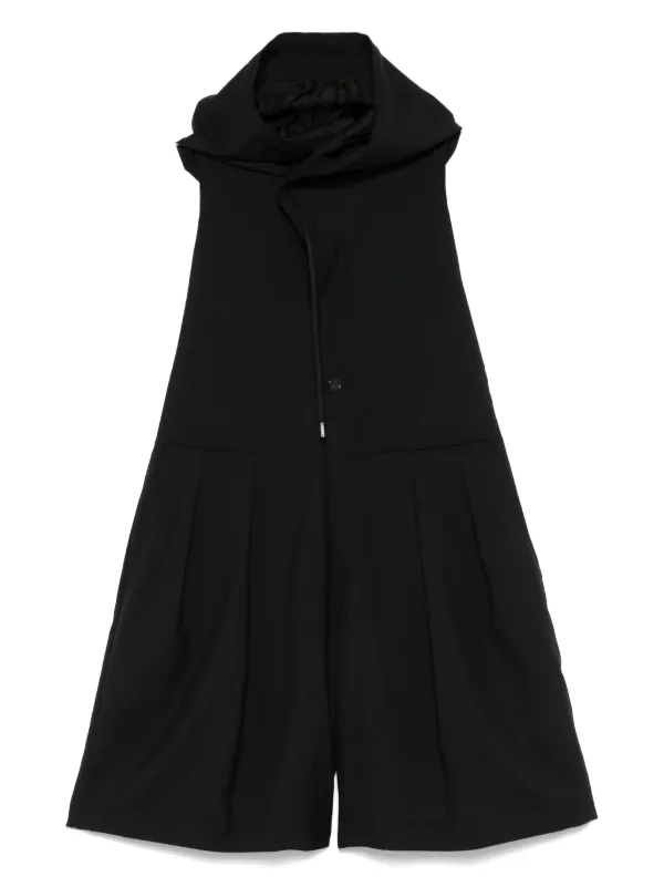noir kei ninomiya チャイナボレロ Noir Kei Ninomiya Hooded Playsuit | Black | FARFETCH