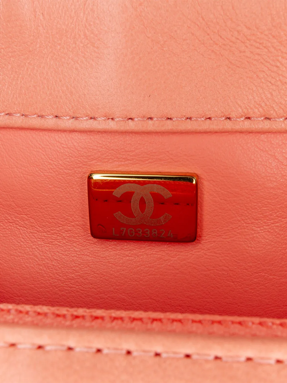 Pre-owned Chanel 2021-2024 Small Lambskin Color Match Flap Satchel In Pink
