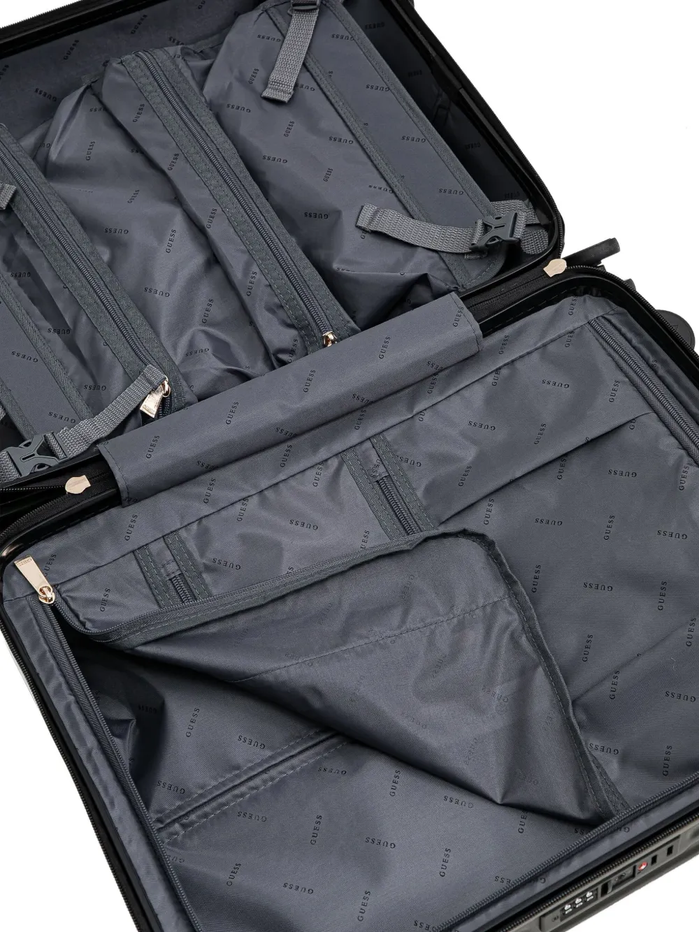 GUESS USA Reistas met logoplakkaat Zwart