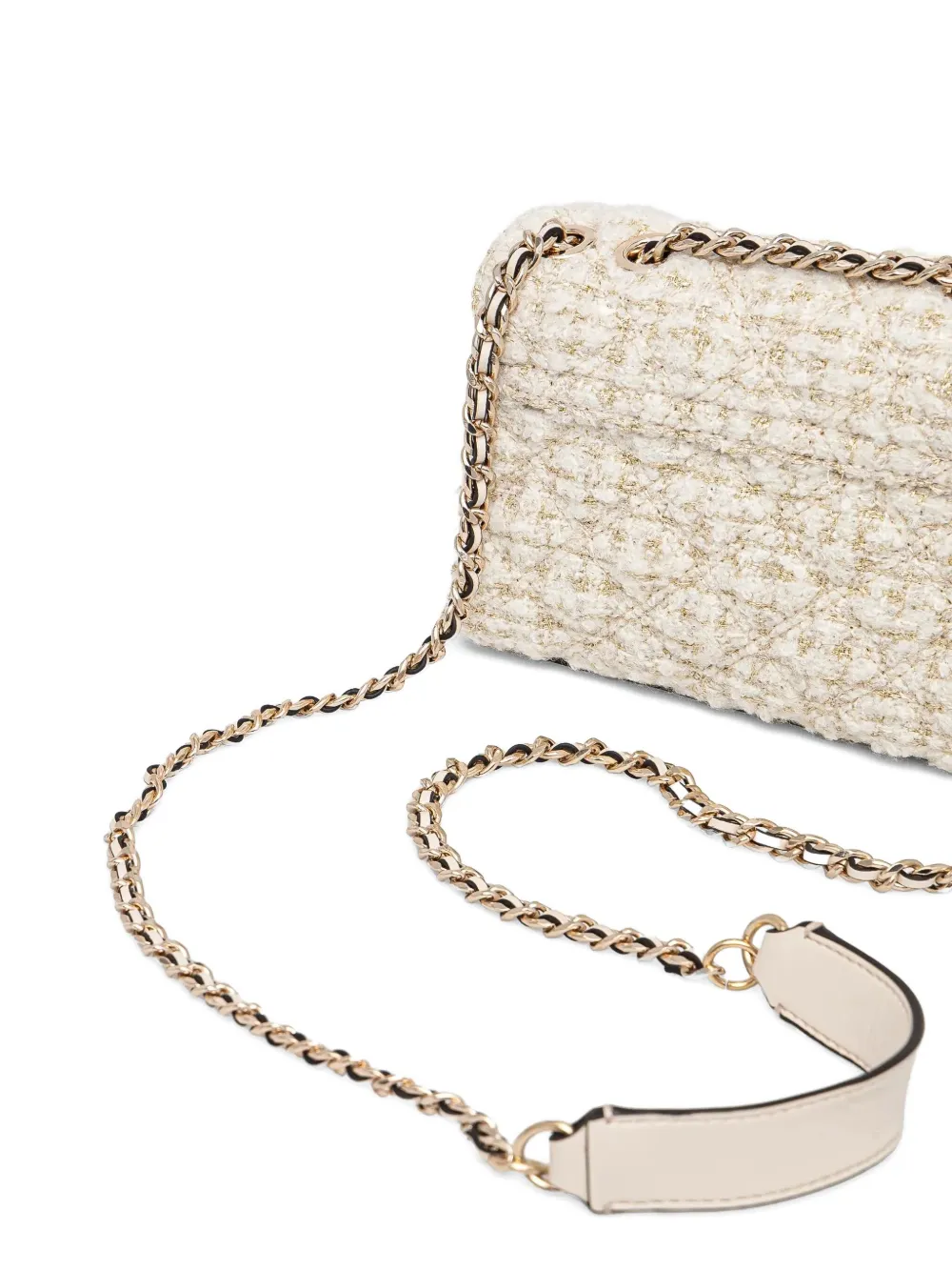 GUESS USA Tweed crossbodytas Beige