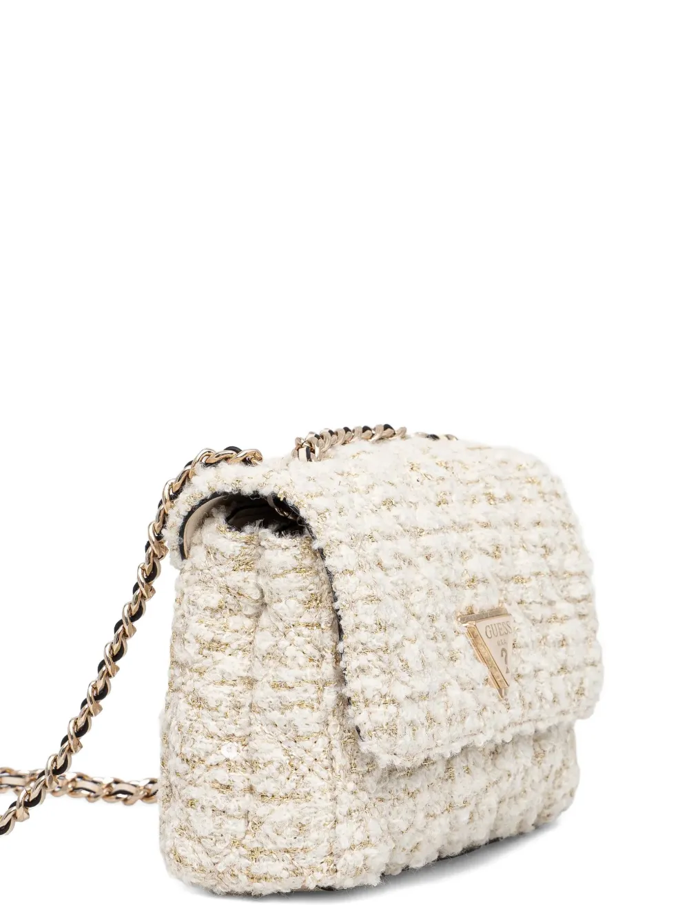 GUESS USA Tweed crossbodytas Beige