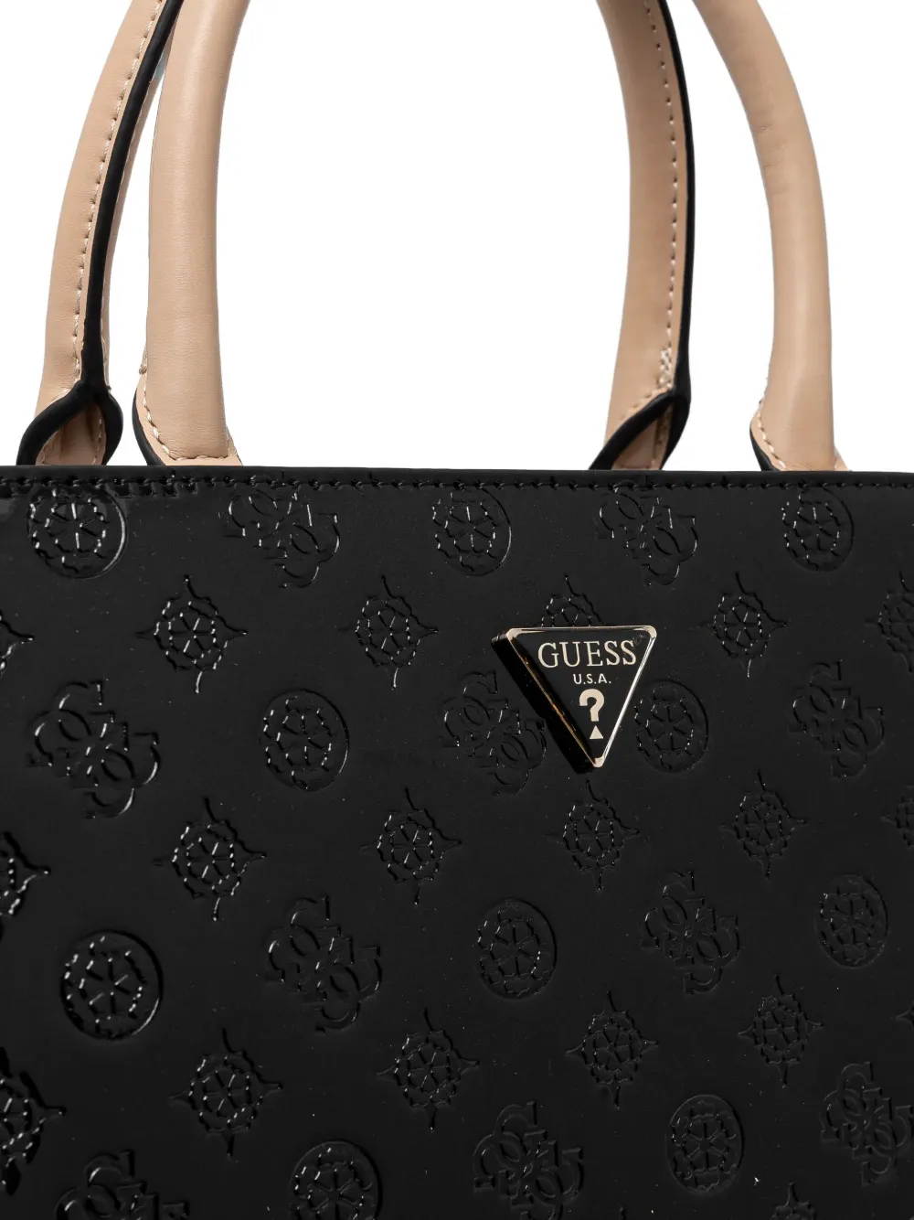 GUESS USA Shopper met monogram-print Zwart