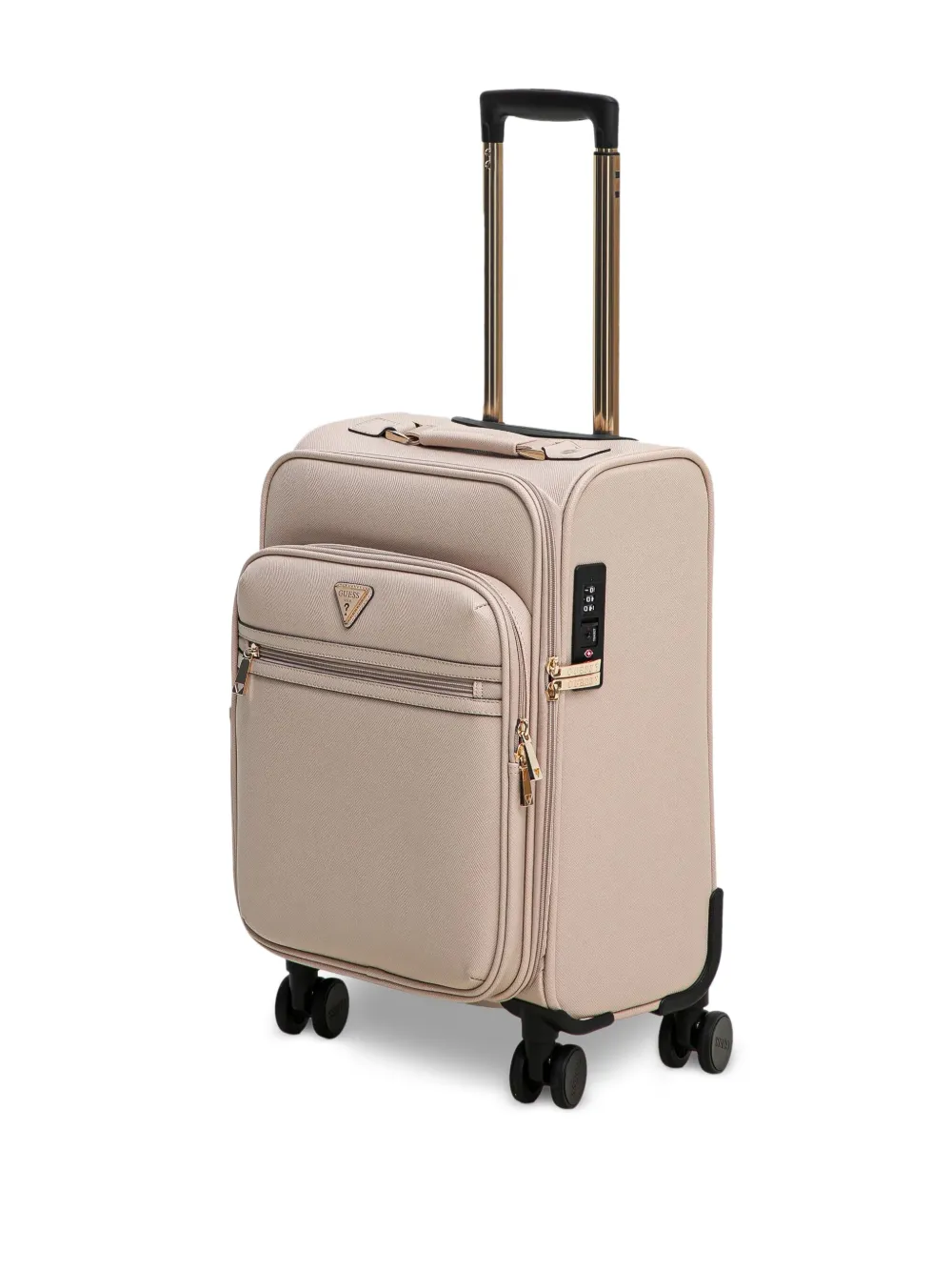GUESS USA Reistas met logoplakkaat Beige