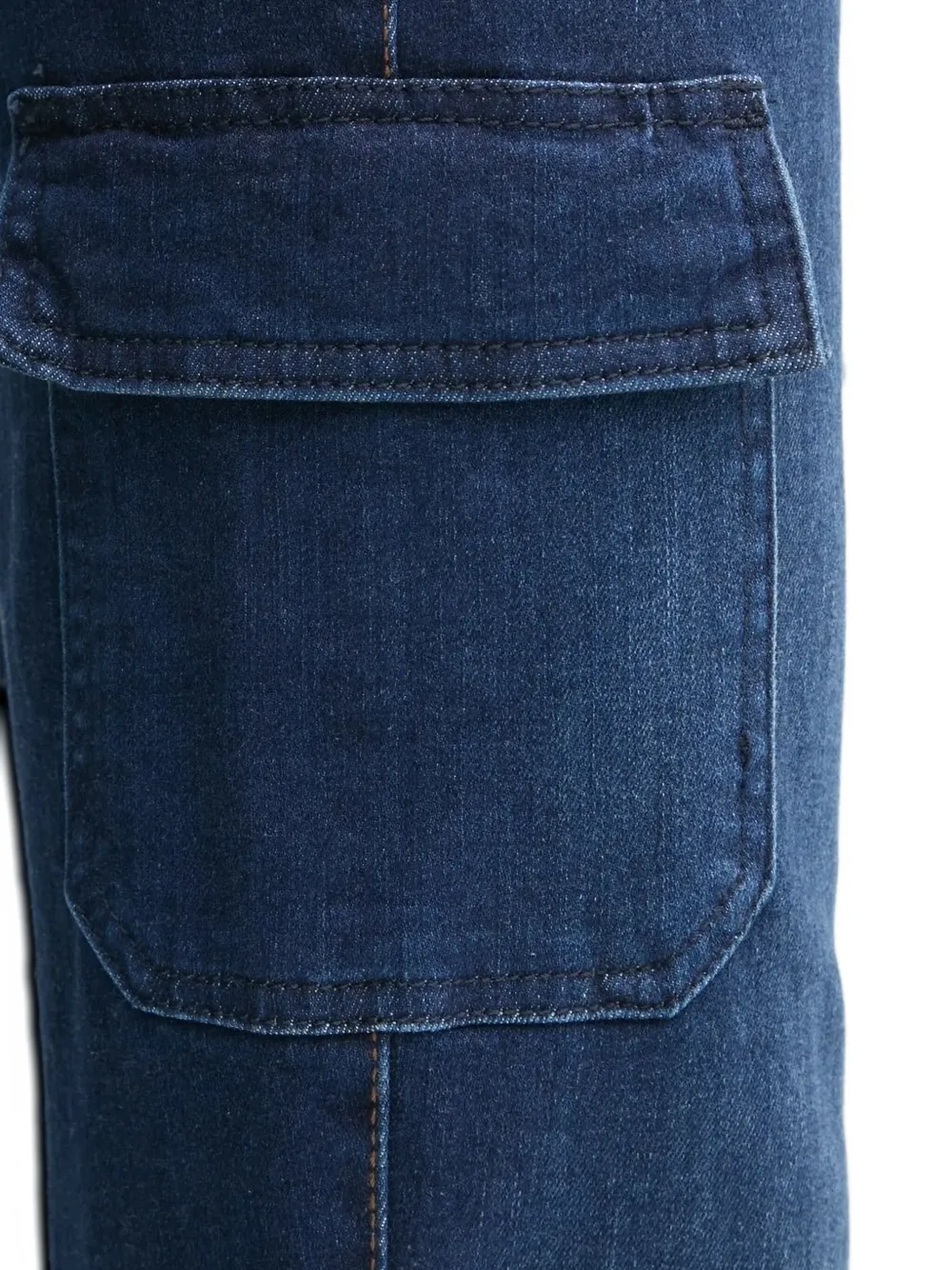 GUESS USA Bootcut jeans met cargozak Blauw