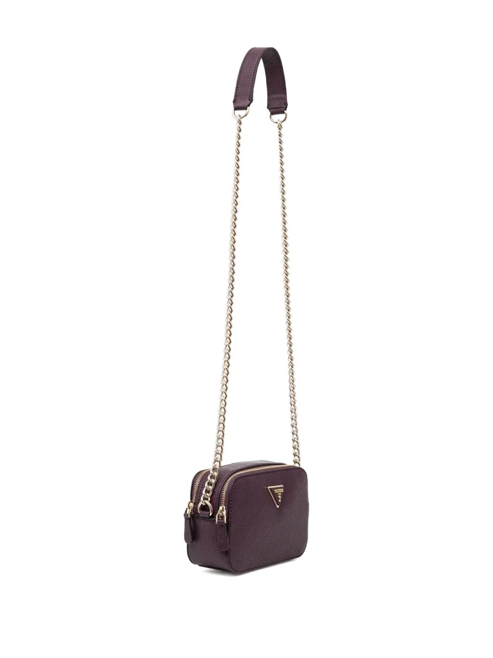 GUESS USA Leren crossbodytas Paars
