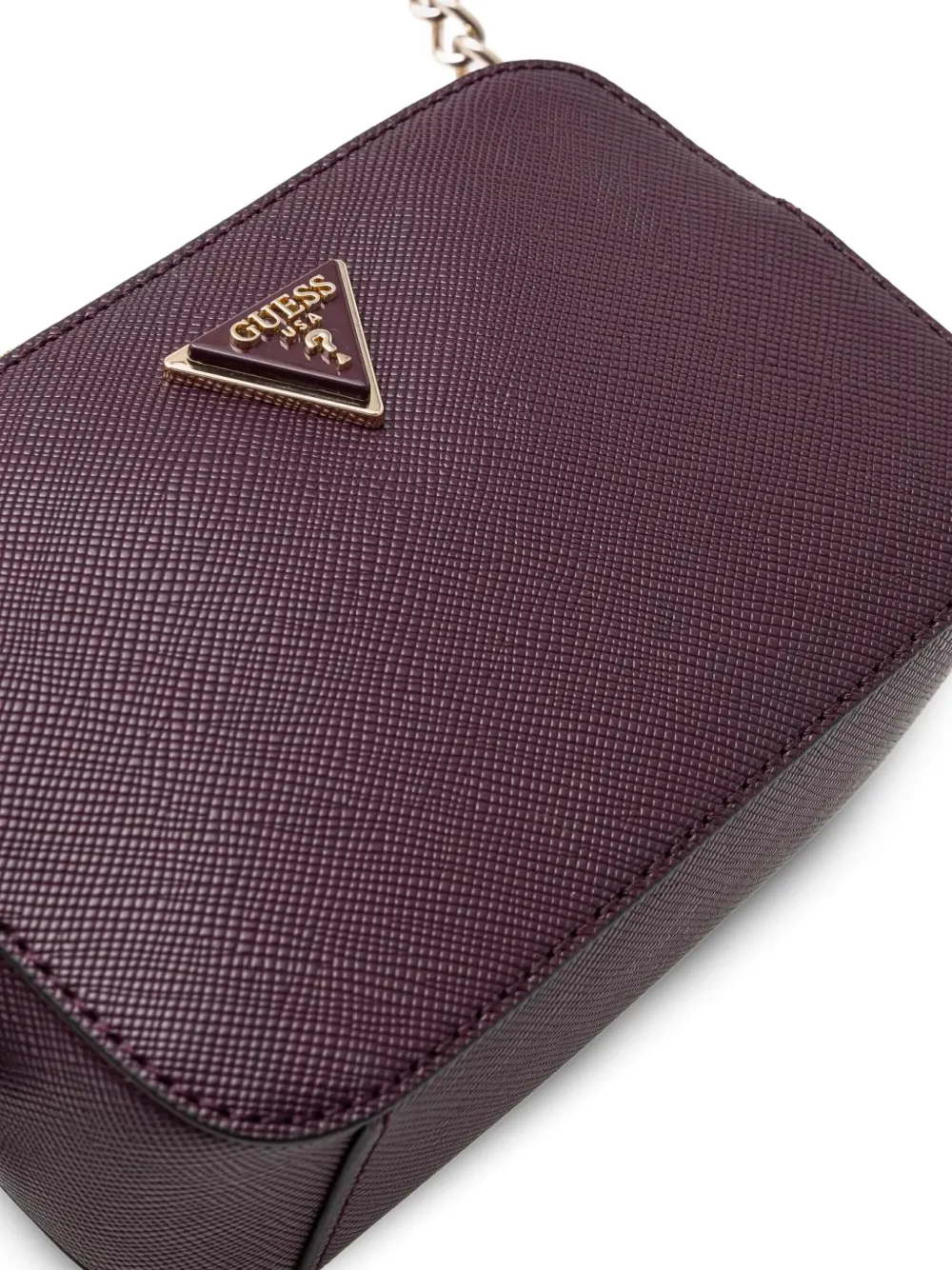 GUESS USA Leren crossbodytas Paars