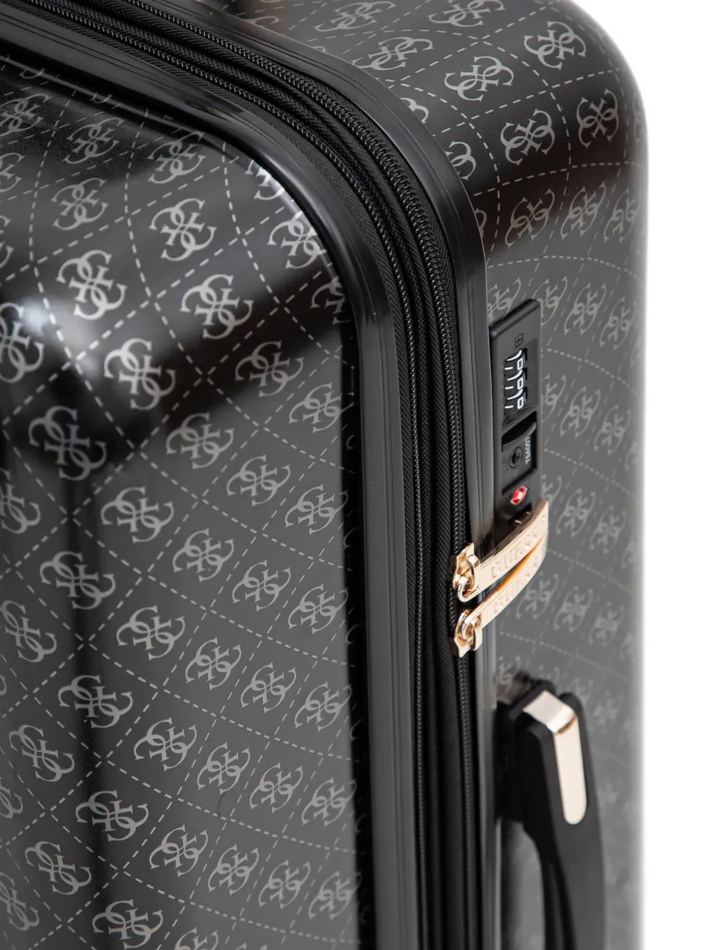 GUESS USA Reistas met monogramprint Zwart