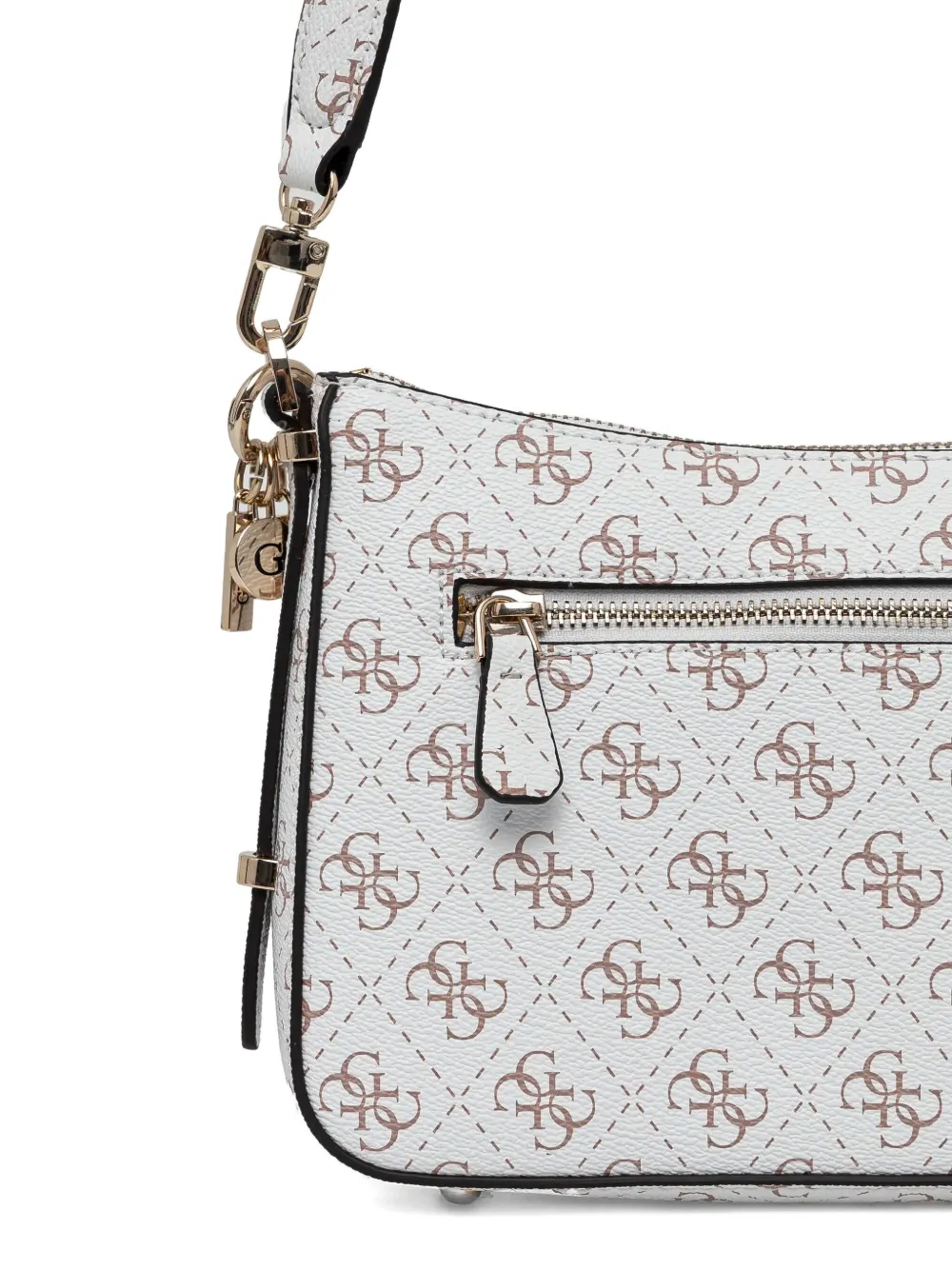 GUESS USA Shopper met monogram-print Wit