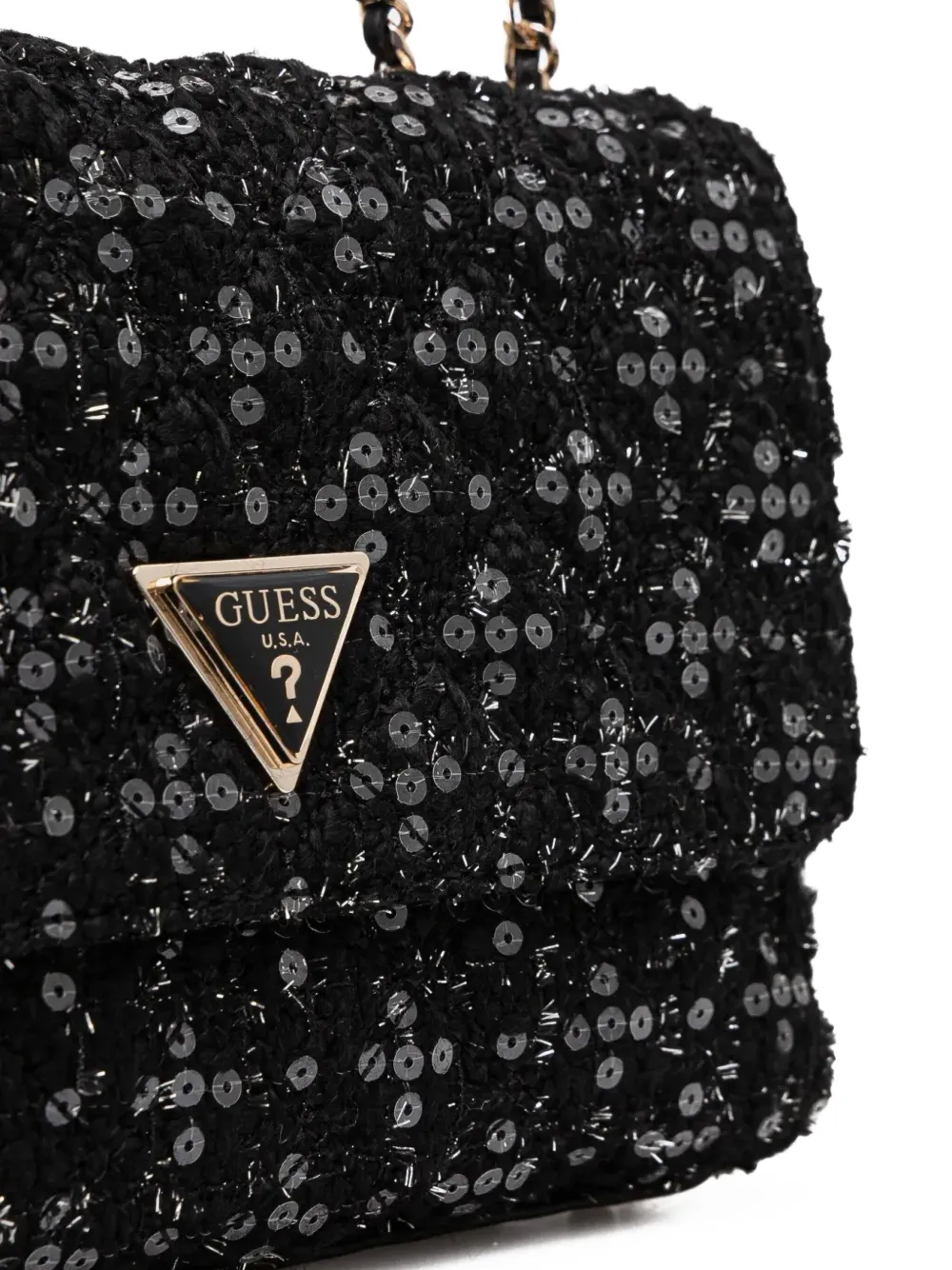 GUESS USA Crossbodytas met pailletten Zwart