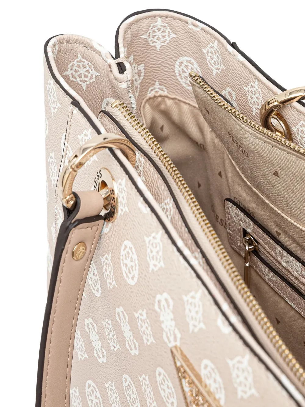 GUESS USA Noelle kleine shopper Beige