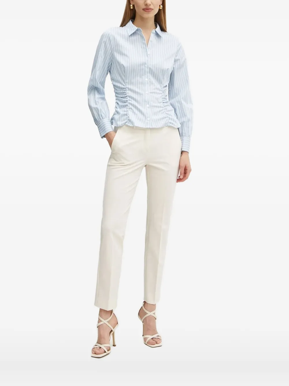 GUESS USA striped cinched-waist shirt | Blau | Image 1