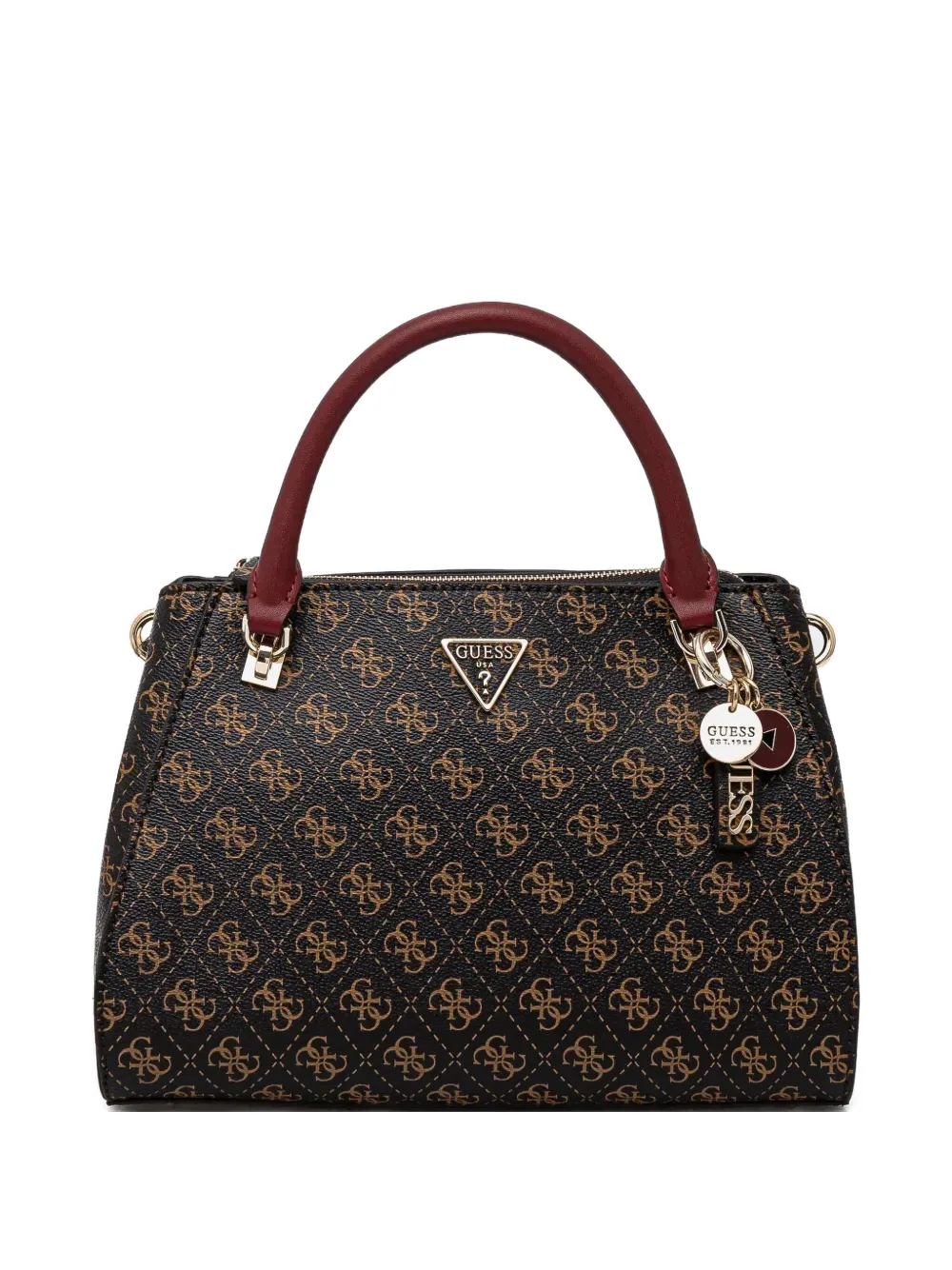 GUESS USA monogram-pattern tote bag | Brown | Image 1