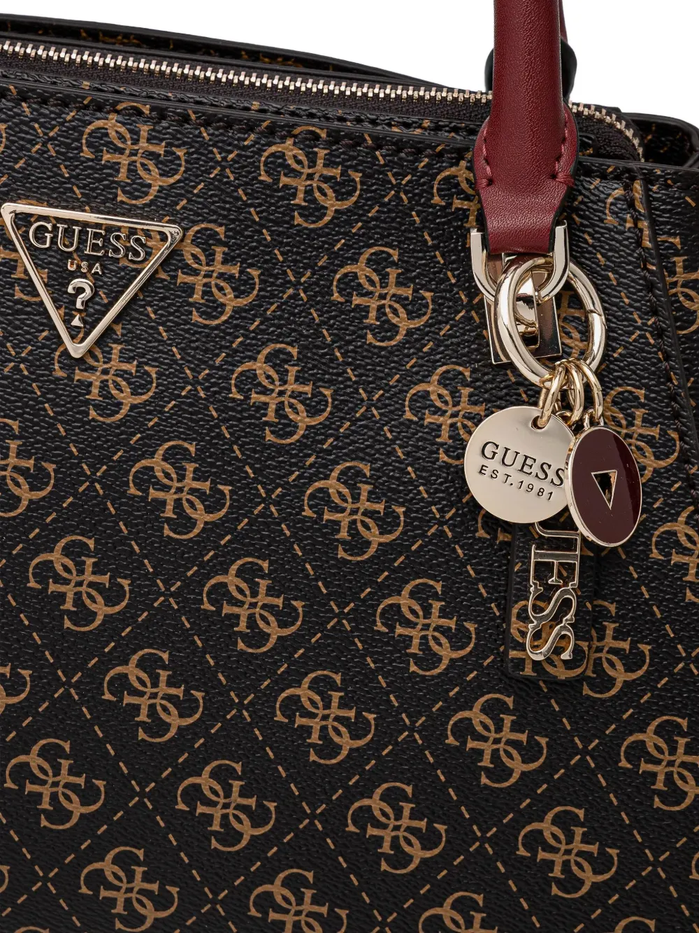 GUESS USA monogram-pattern tote bag Bruin
