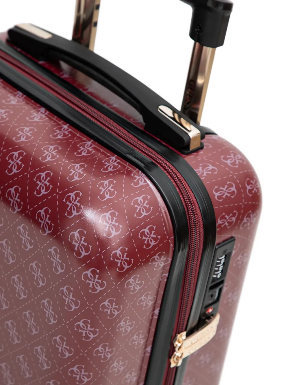 GUESS USA Reistas met monogramprint Rood