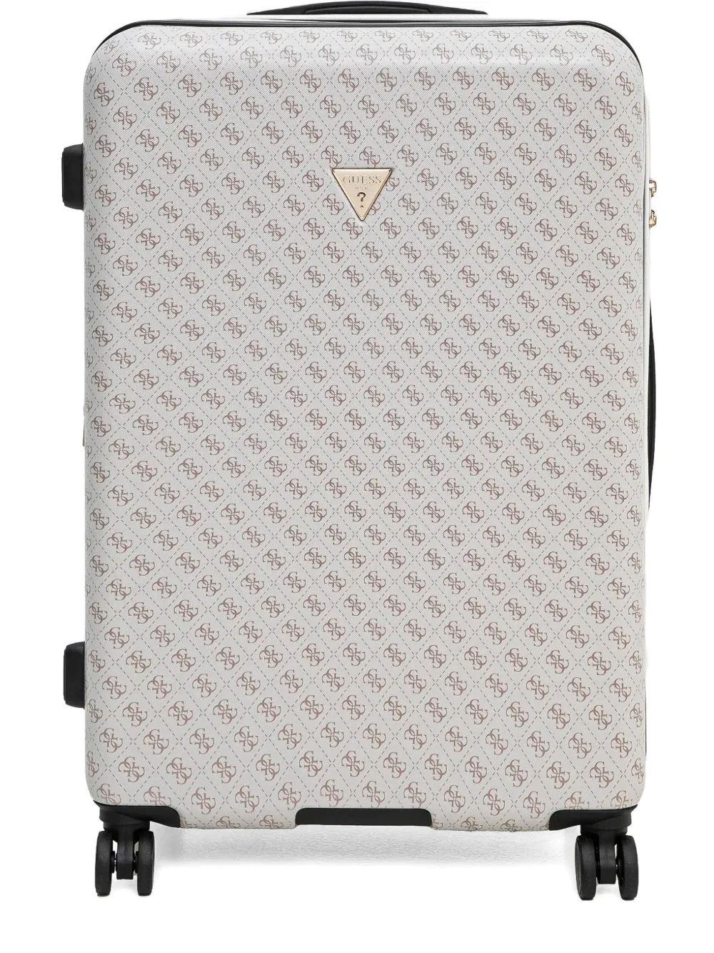 Guess Usa Monogram-pattern Luggage In Neutrals