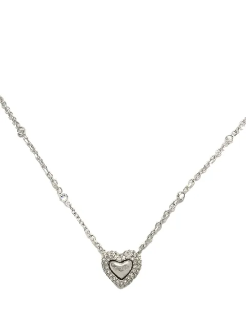 GUESS USA crystal-embellished heart necklace