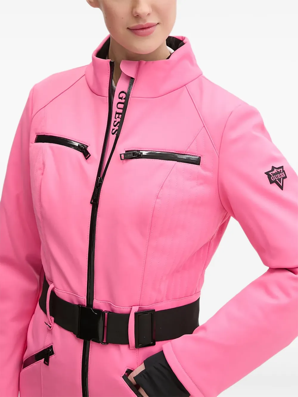 GUESS USA Jumpsuit met ceintuur Roze