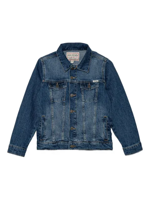 guess kids chamarra de mezclilla con motivo Teddy Bear