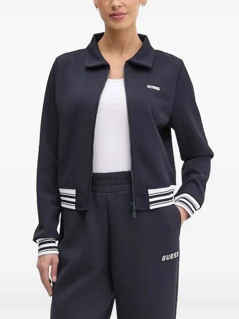 GUESS USA zip-front embroidered jacket 