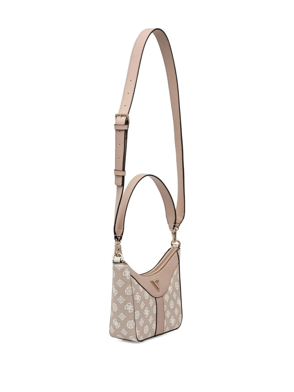 GUESS USA Dorys schoudertas met logoplakkaat Beige