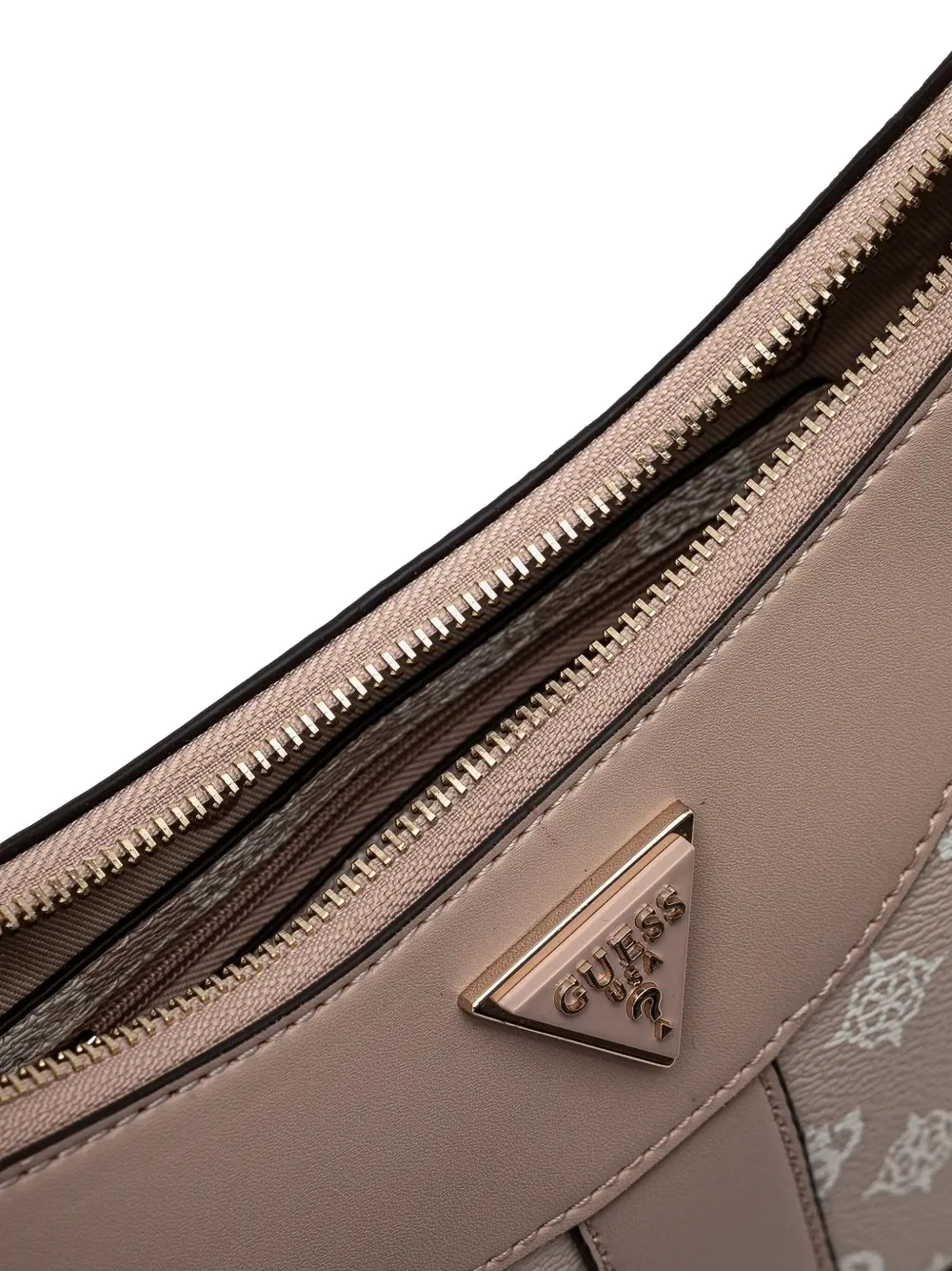 GUESS USA Dorys schoudertas met logoplakkaat Beige