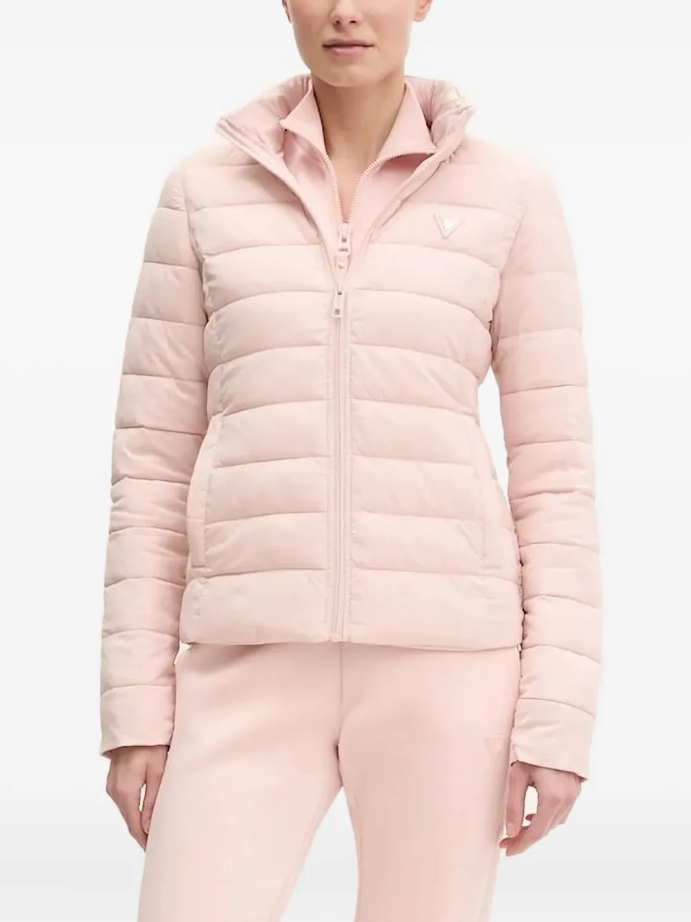 GUESS USA quilted high-neck jacket | Pink | Image 1