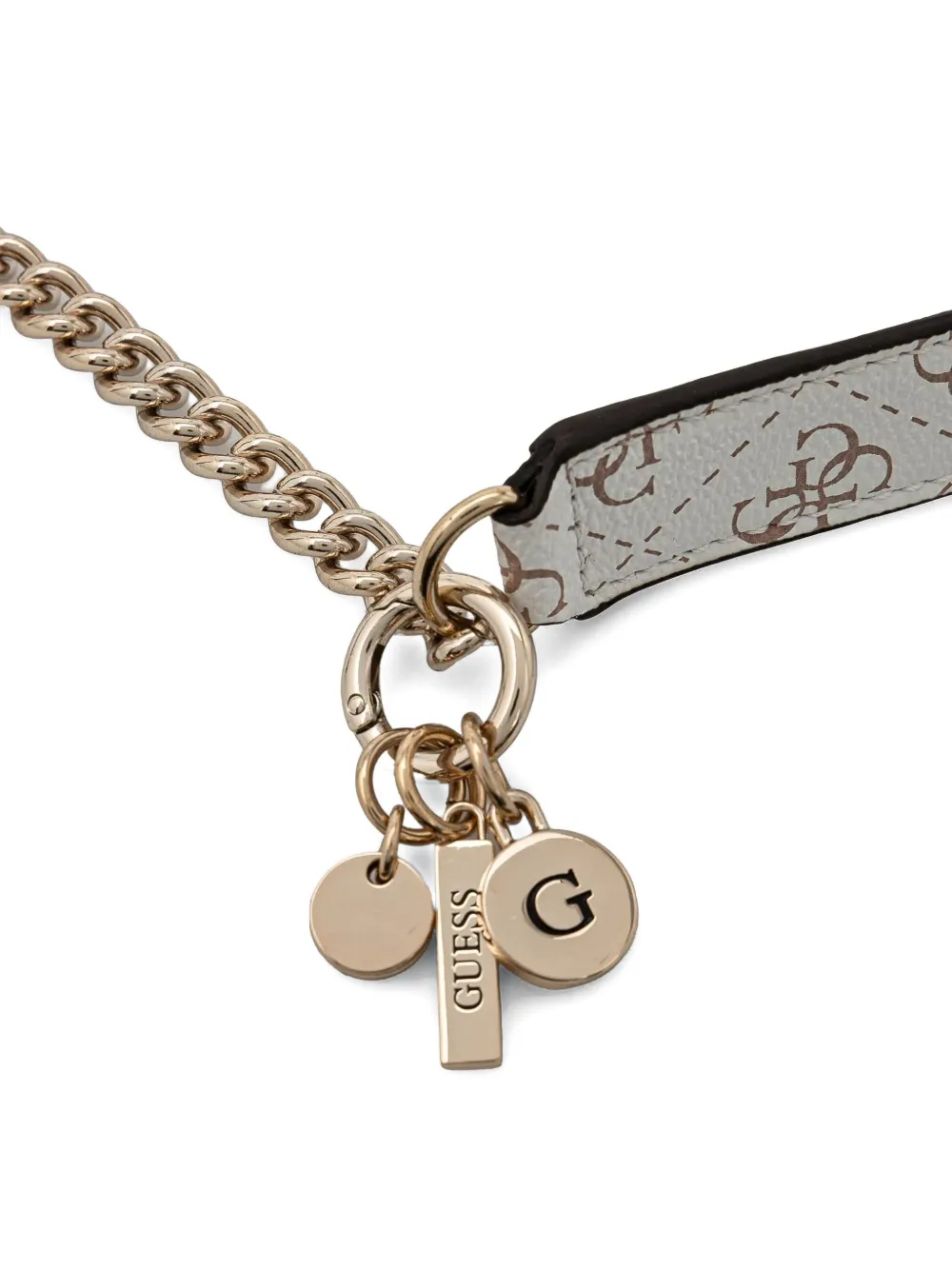 GUESS USA Crossbodytas met monogramprint Wit