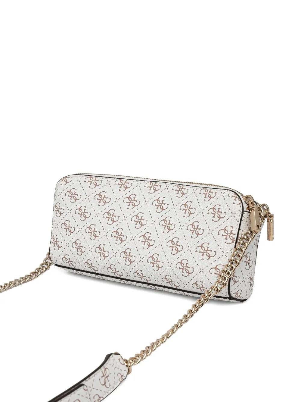 GUESS USA Crossbodytas met monogramprint Wit