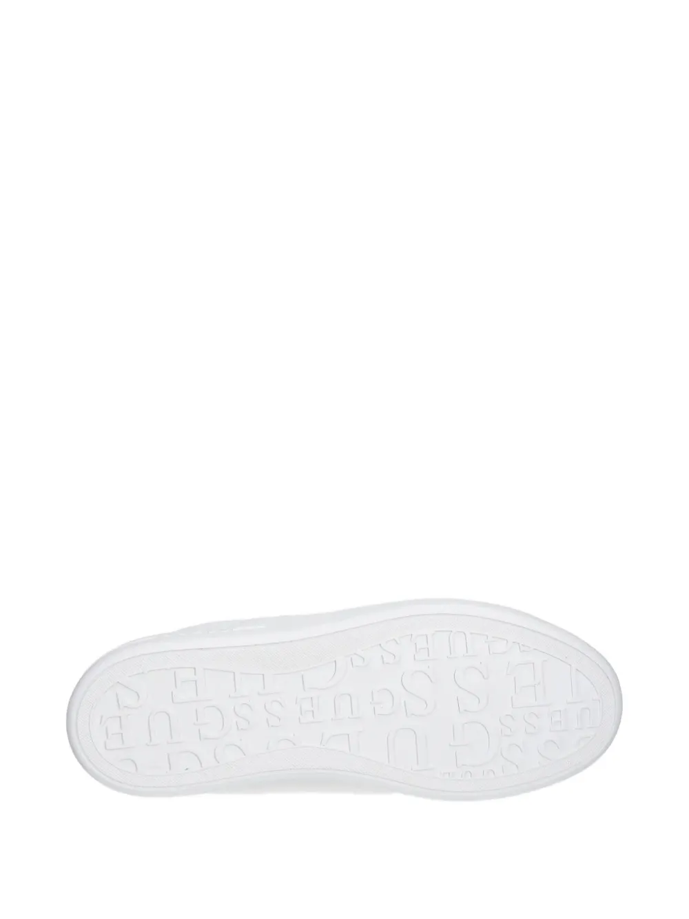 Guess Usa Monogram-pattern Sneakers In White