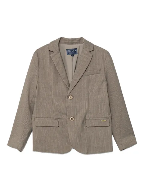 guess kids blazer con rayas diplomáticas estampadas