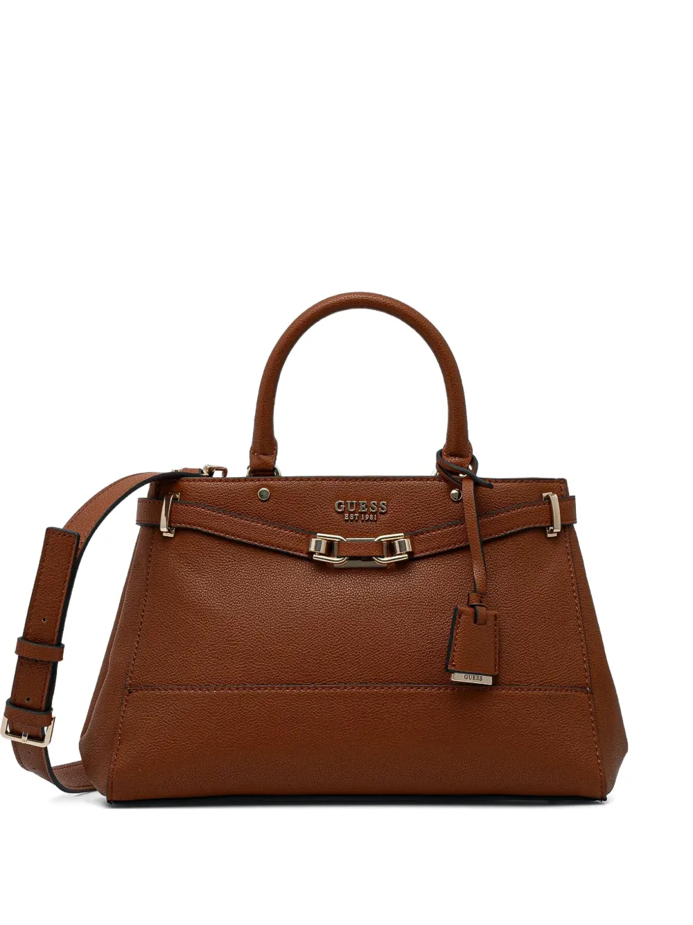 Guess Usa Silvye Tote Bag In Brown