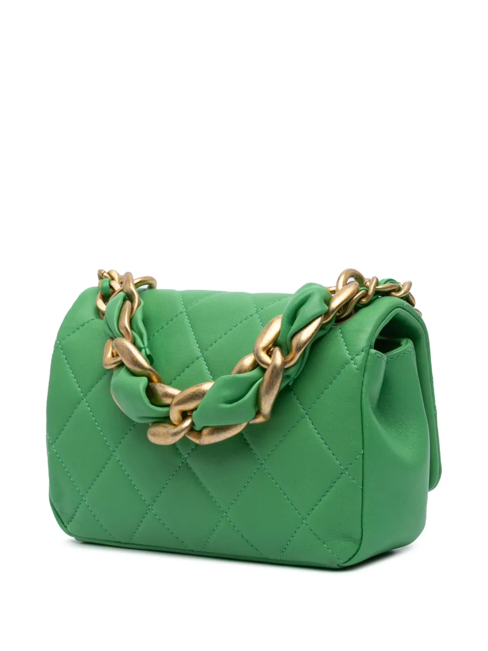 CHANEL Pre-Owned 2021 kleine gesteppte Chain is More Flap Satchel-Tasche | Pre-owned & Archive | Image 2