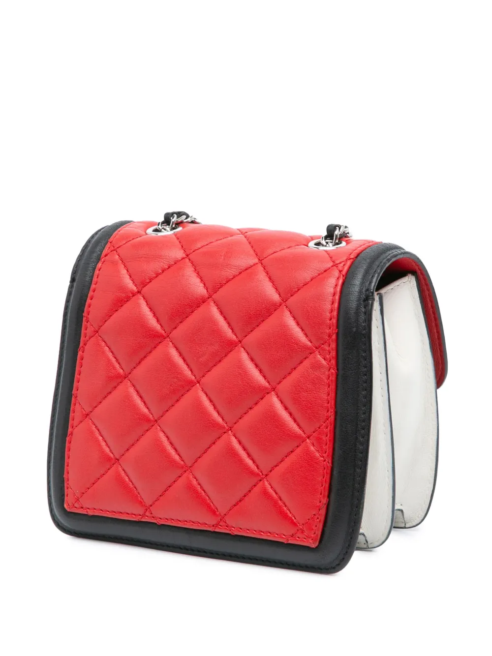 CHANEL Pre-Owned 2012-2013 Mini Square Lambskin Graphic Flap crossbody bag | Pre-Owned | Image 2