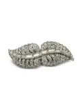 Jennifer Gibson Jewellery 1940s Leaf dress clip - Silver