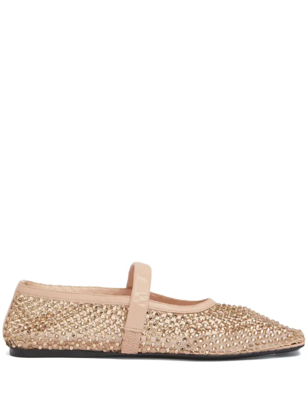 バレエシューズ MARNI Square Toe Ballerinas 国内発】MARNI レザー メリージェーン バレリーナ (MARNI/バレエ