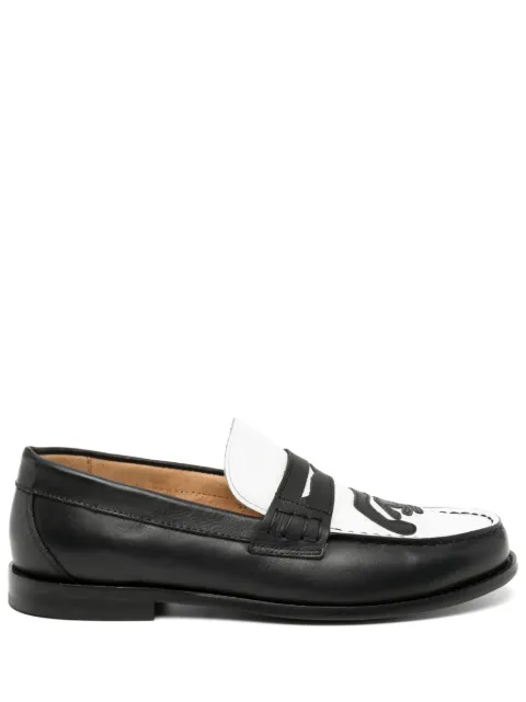 KidSuper patchwork Penny loafers