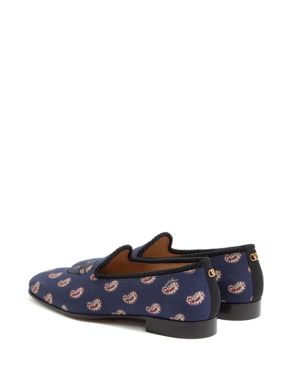 Valentino Garavani patterned slipper shoes Blauw