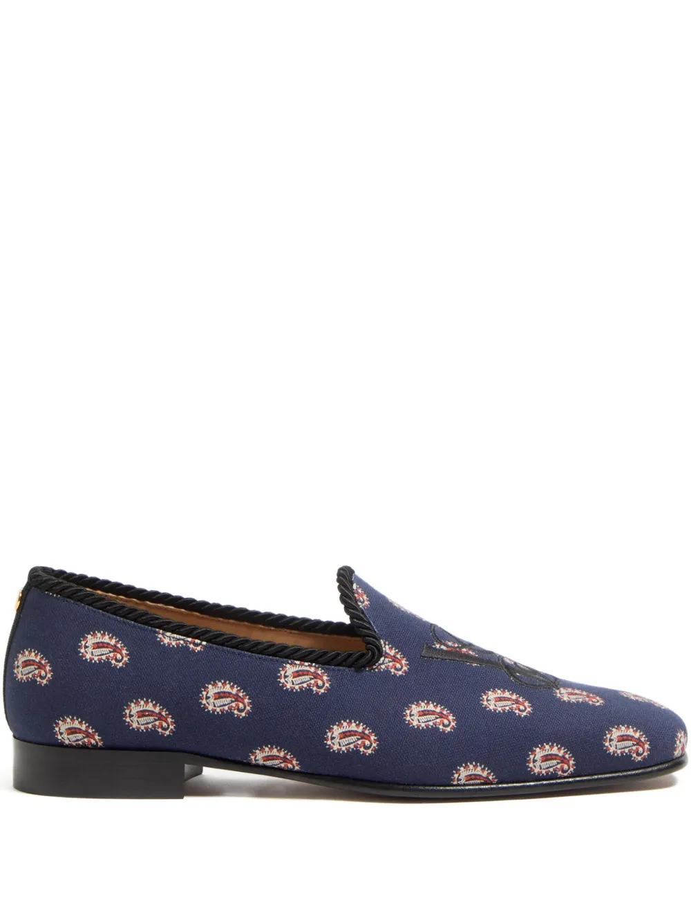 Valentino Garavani patterned slipper shoes Blue