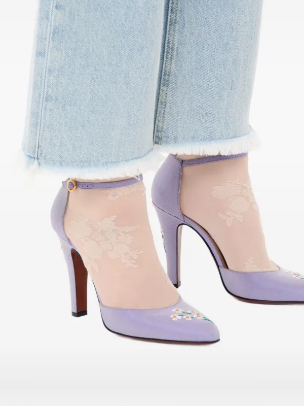 Valentino Garavani Hi Dolly Pumps | Purple | FARFETCH
