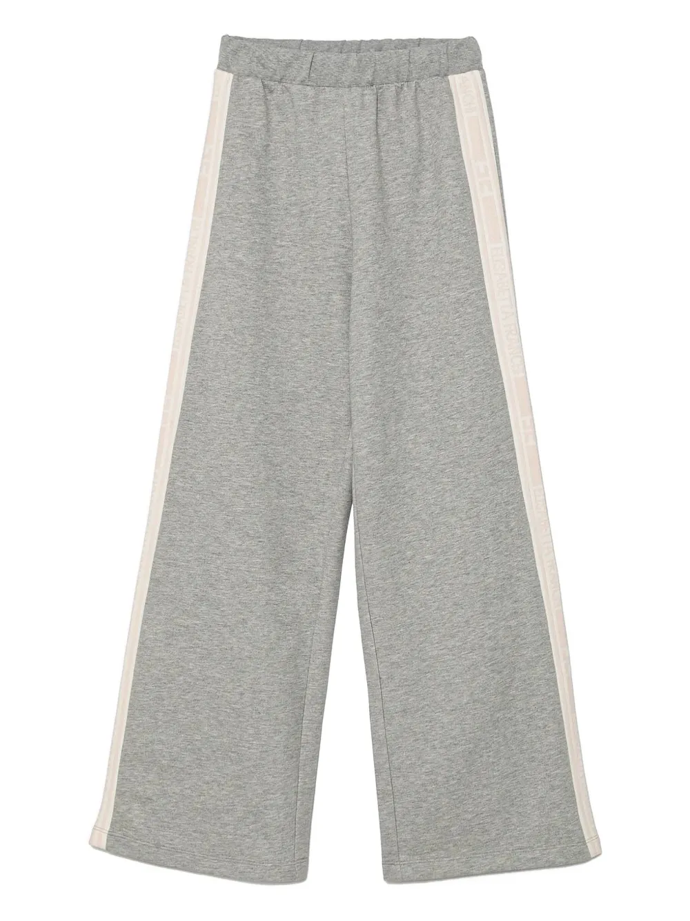 Elisabetta Franchi La Mia Bambina Kids' Side-stripe Track Pants In Gray