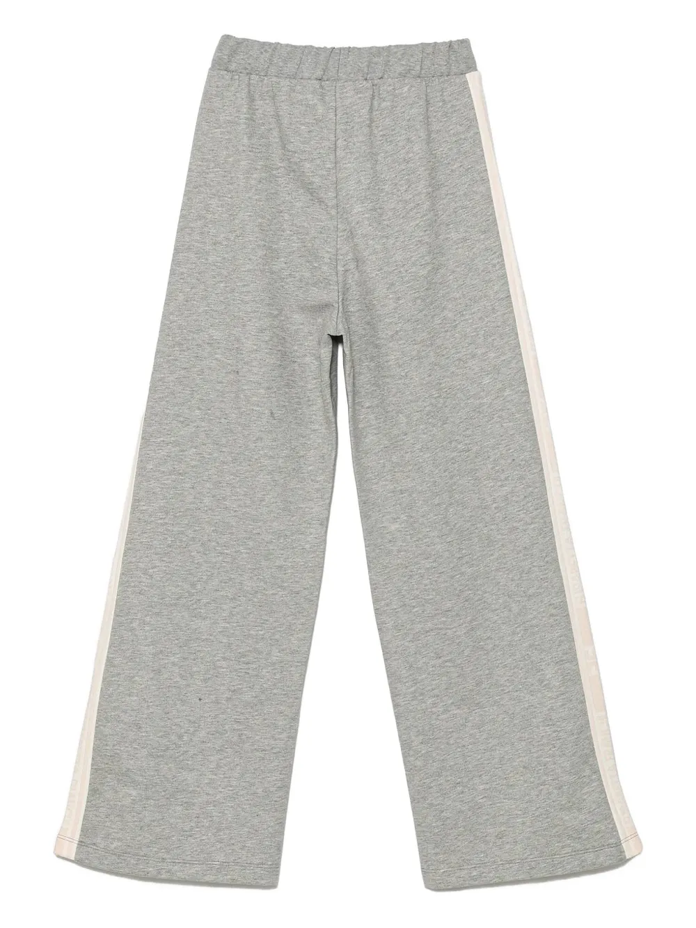 Elisabetta Franchi La Mia Bambina Side-stripe Track Pants In Gray