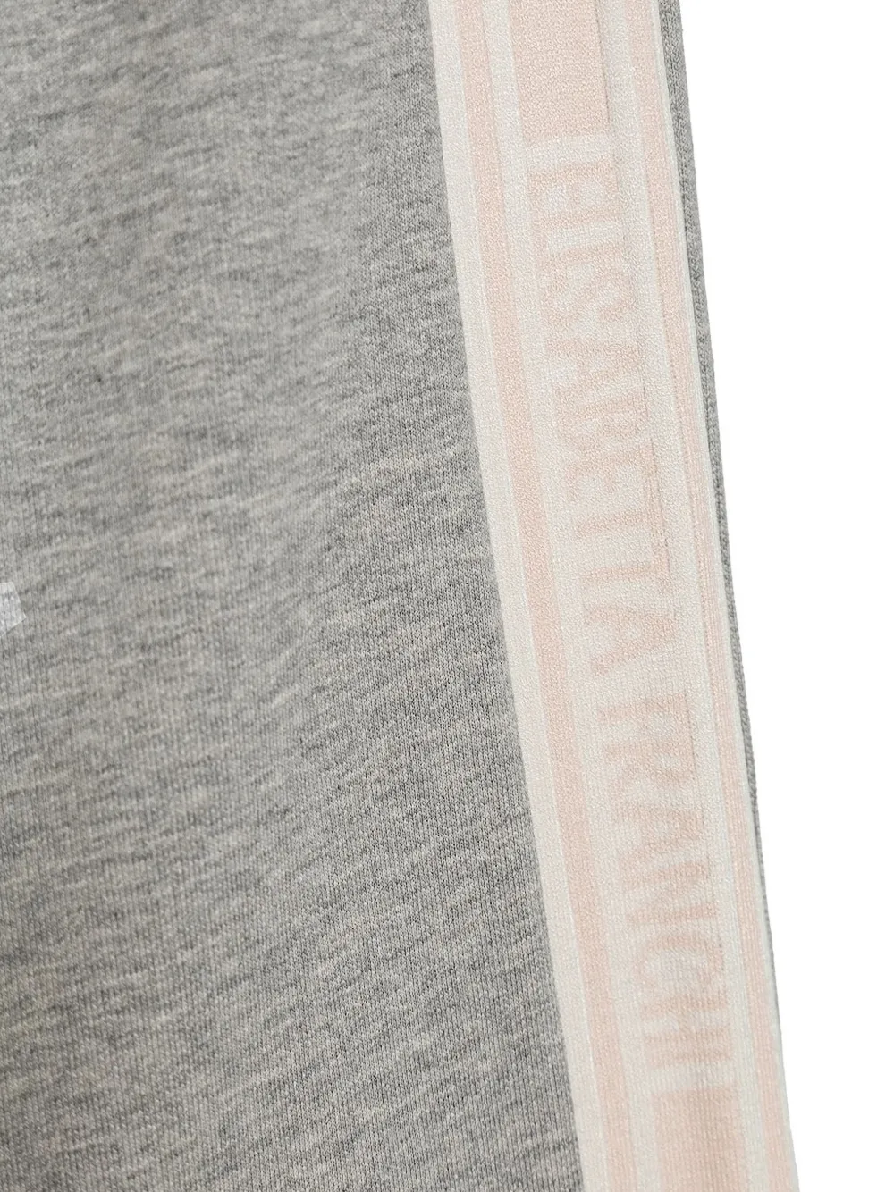 Elisabetta Franchi La Mia Bambina Side-stripe Track Pants In Gray
