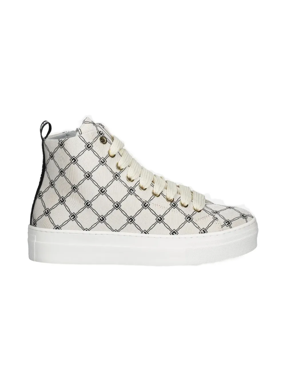 Elisabetta Franchi La Mia Bambina geometric-pattern sneakers Neutrals